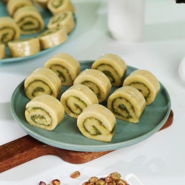 Pistachio Swiss Roll